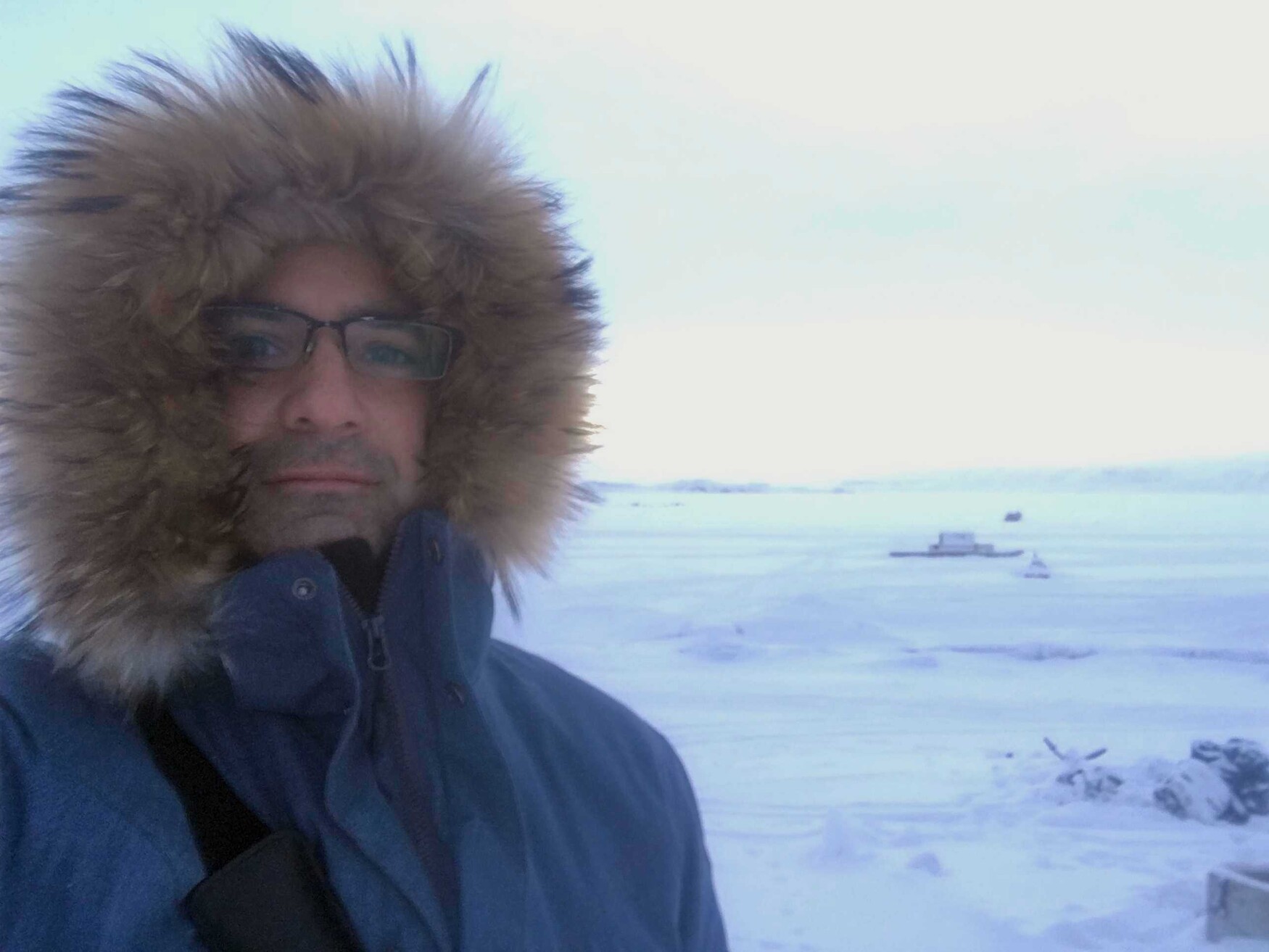 Professor Barry Pakes in Arctic Bay, also known as Ikpiarjuk (the pocket)