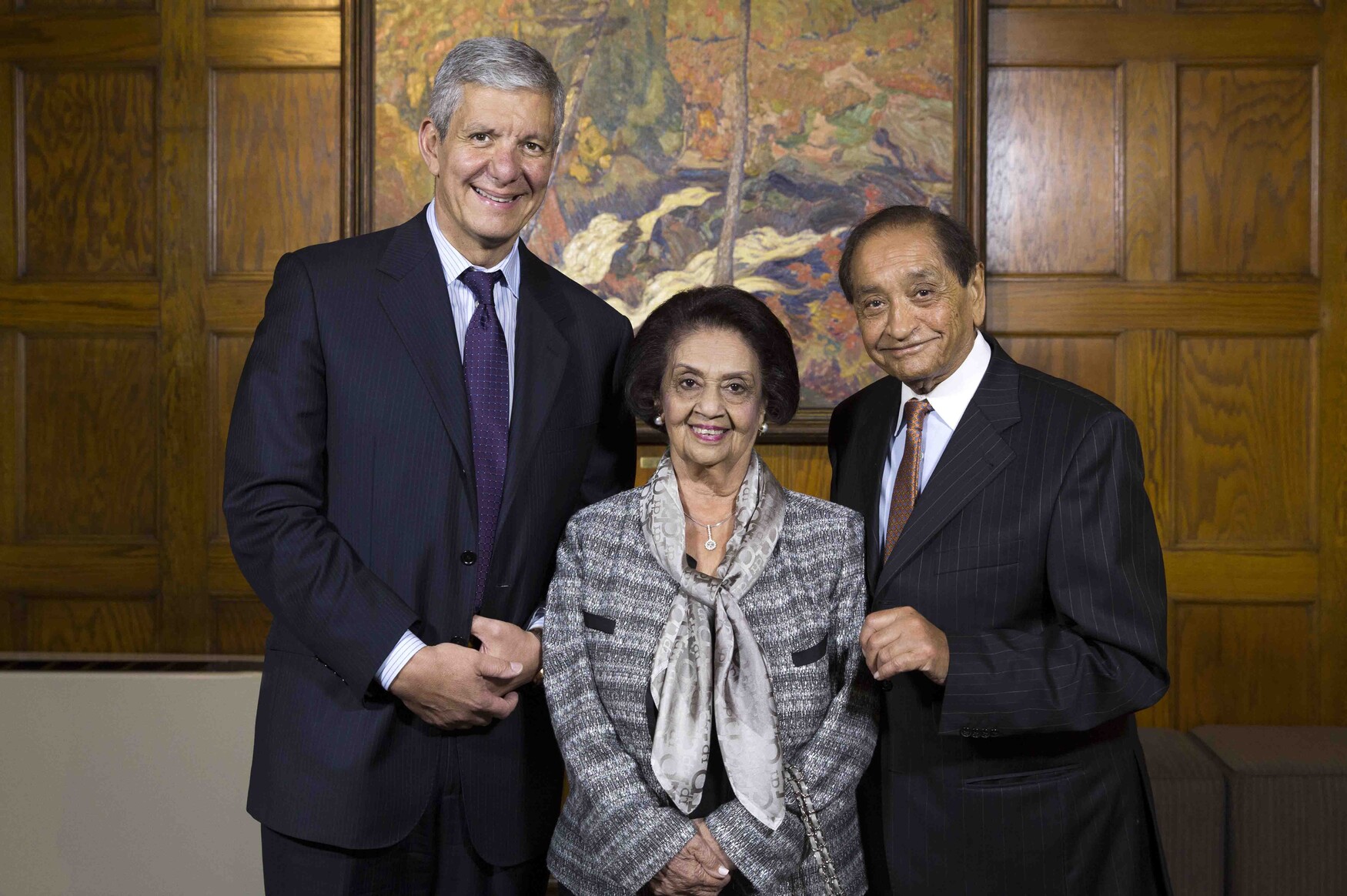 Photo of Dr. Sherif El-Defrawy with Gulshan and Pyarali G. Nanji
